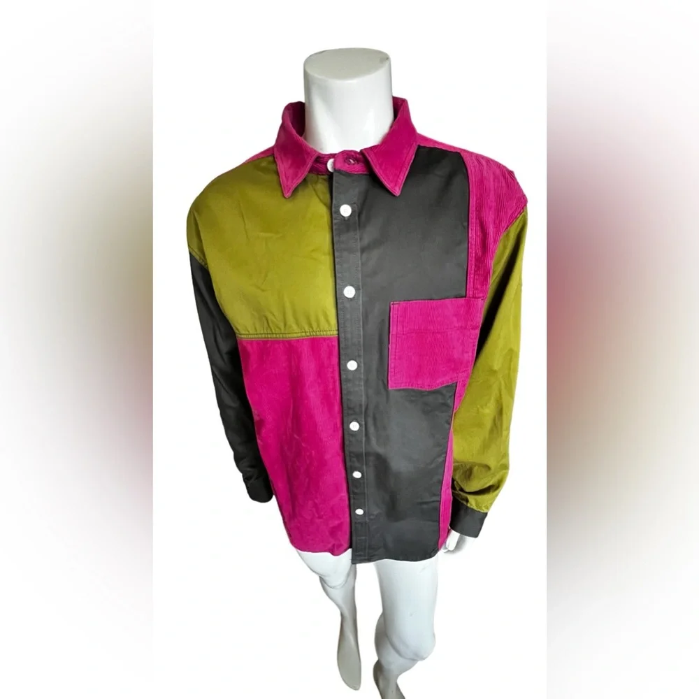 Urban Outfitters Mix Fabric Overshirt - Picture 6 of 10